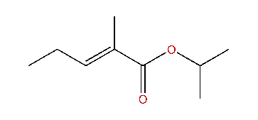1-Methylethyl (E)-2-methyl-2-pentenoate